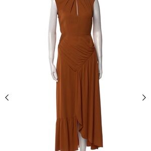 Self-Portrait Asymmetrical Brown Dress